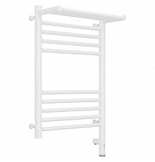 Полотенцесушитель электрический 600х400 белый матовый МЭМ правый Сунержа Богема с полкой 3.0 30-5807-6040