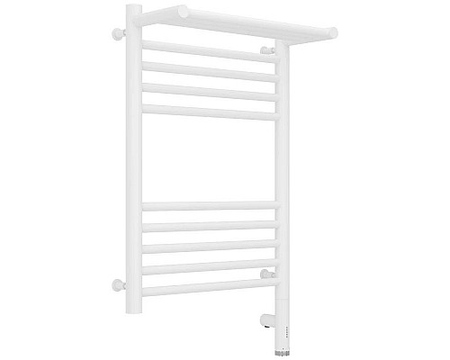 Заказать Полотенцесушитель электрический 600х400 белый матовый МЭМ правый Сунержа Богема с полкой 3.0 30-5807-6040 в магазине сантехники Santeh-Crystal.ru