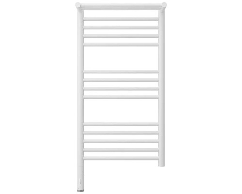 Купить Полотенцесушитель электрический 800х400 белый матовый МЭМ левый Сунержа Богема с полкой 3.0 30-5806-8040 в магазине сантехники Santeh-Crystal.ru