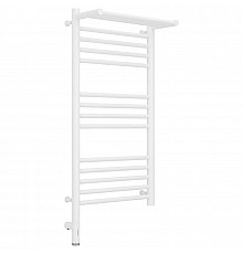 Полотенцесушитель электрический 800х400 белый матовый МЭМ левый Сунержа Богема с полкой 3.0 30-5806-8040