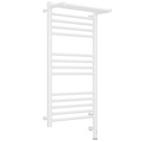 Полотенцесушитель электрический 800х400 белый матовый МЭМ правый Сунержа Богема с полкой 3.0 30-5807-8040