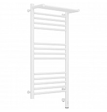 Полотенцесушитель электрический 800х400 белый матовый МЭМ правый Сунержа Богема с полкой 3.0 30-5807-8040