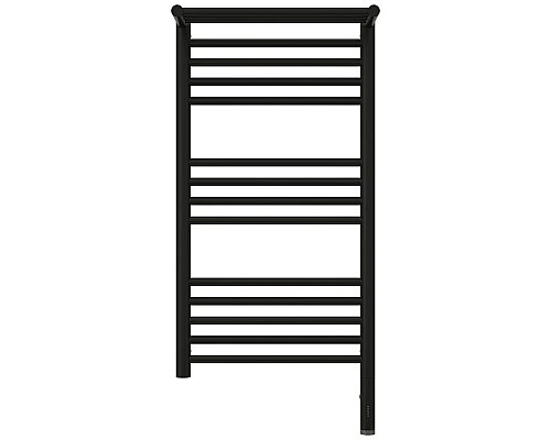 Заказать Полотенцесушитель электрический 800х400 черный матовый МЭМ правый Сунержа Богема с полкой 3.0 31-5807-8040 в магазине сантехники Santeh-Crystal.ru