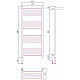 Приобрести Полотенцесушитель электрический 1000х400 белый матовый МЭМ левый Сунержа Богема с полкой 3.0 30-5806-1040 в магазине сантехники Santeh-Crystal.ru