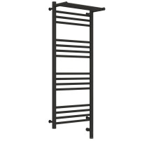 Полотенцесушитель электрический 1000х400 темный титан муар МЭМ правый Сунержа Богема с полкой 3.0 15-5807-1040