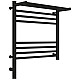 Заказать Полотенцесушитель электрический 500х500 черный матовый МЭМ левый Сунержа Богема с полкой 3.0 31-5806-5050 в магазине сантехники Santeh-Crystal.ru