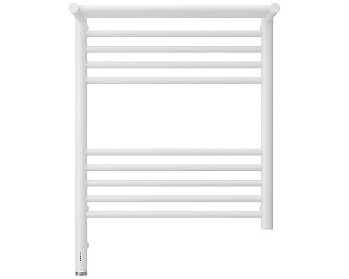 Приобрести Полотенцесушитель электрический 600х500 белый матовый МЭМ левый Сунержа Богема с полкой 3.0 30-5806-6050 в магазине сантехники Santeh-Crystal.ru