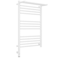 Полотенцесушитель электрический 800х500 белый матовый МЭМ левый Сунержа Богема с полкой 3.0 30-5806-8050