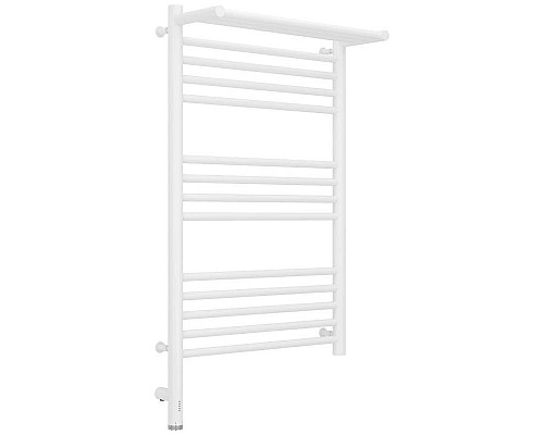 Приобрести Полотенцесушитель электрический 800х500 белый матовый МЭМ левый Сунержа Богема с полкой 3.0 30-5806-8050 в магазине сантехники Santeh-Crystal.ru