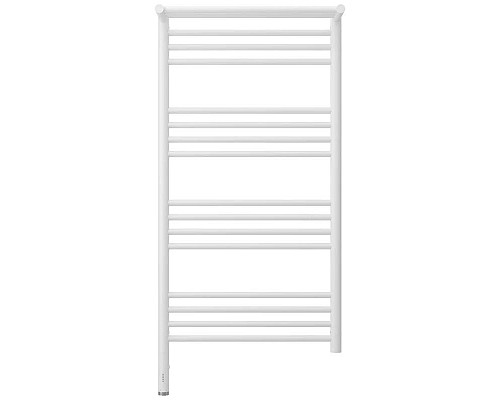 Купить Полотенцесушитель электрический 1000х500 белый матовый МЭМ левый Сунержа Богема с полкой 3.0 30-5806-1050 в магазине сантехники Santeh-Crystal.ru
