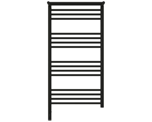 Заказать Полотенцесушитель электрический 1000х500 черный матовый МЭМ левый Сунержа Богема с полкой 3.0 31-5806-1050 в магазине сантехники Santeh-Crystal.ru