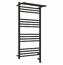 Полотенцесушитель электрический 1000х500 темный титан муар МЭМ правый Сунержа Богема с полкой 3.0 15-5807-1050