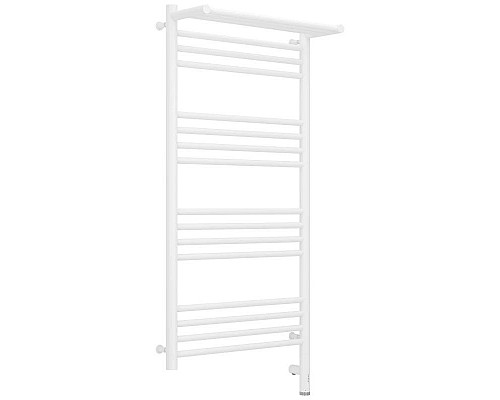 Заказать Полотенцесушитель электрический 1000х500 белый матовый МЭМ правый Сунержа Богема с полкой 3.0 30-5807-1050 в магазине сантехники Santeh-Crystal.ru