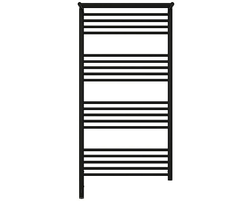 Купить Полотенцесушитель электрический 1200х600 черный матовый МЭМ левый Сунержа Богема с полкой 3.0 31-5806-1260 в магазине сантехники Santeh-Crystal.ru