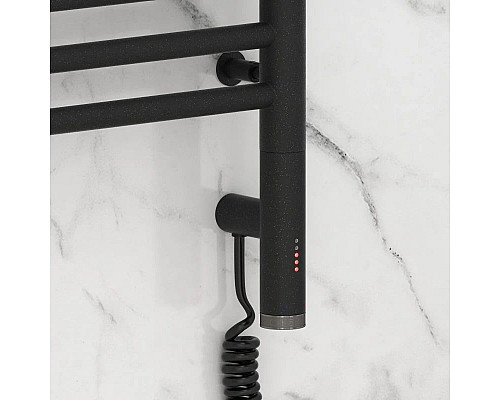 Приобрести Полотенцесушитель электрический 1200х600 темный титан муар МЭМ правый Сунержа Богема с полкой 3.0 15-5807-1260 в магазине сантехники Santeh-Crystal.ru