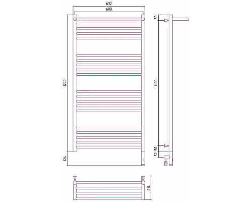 Приобрести Полотенцесушитель электрический 1200х600 темный титан муар МЭМ правый Сунержа Богема с полкой 3.0 15-5807-1260 в магазине сантехники Santeh-Crystal.ru