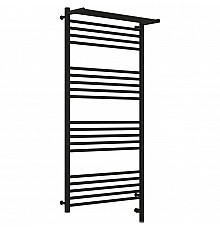Полотенцесушитель электрический 1200х600 черный матовый МЭМ правый Сунержа Богема с полкой 3.0 31-5807-1260