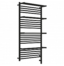 Полотенцесушитель электрический 1200х600 черный матовый МЭМ правый Сунержа Богема с полкой 3.0 31-5809-1260