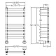 Заказать Полотенцесушитель водяной Margaroli Sole 464/370-8 хром в магазине сантехники Santeh-Crystal.ru