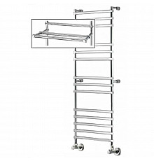 Полотенцесушитель водяной с полкой Margaroli Sole 464/470-14 хром