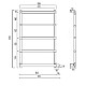 Купить Полотенцесушитель электрический Margaroli Sole 542-5 бронза в магазине сантехники Santeh-Crystal.ru