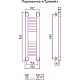 Приобрести Полотенцесушитель водяной 600х150 Сунержа Богема+ 00-0220-6015 в магазине сантехники Santeh-Crystal.ru