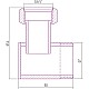 Приобрести Уголок переходной 1 нар.р. - 3/4 н/г золотой Сунержа 03-1505-0134 в магазине сантехники Santeh-Crystal.ru