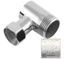 Уголок переходной 1" нар.р. - 3/4" н/г античное белое золото Сунержа 10-1505-0134