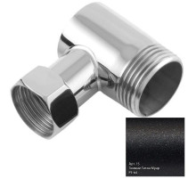 Уголок переходной 1" нар.р. - 3/4" н/г темный титан муар Сунержа 15-1505-0134