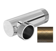 Уголок переходной 1" нар.р. - 1" нар.р. состаренная бронза Сунержа 05-1506-1010