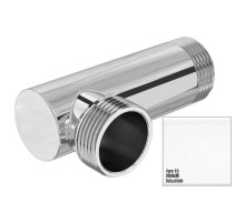 Уголок переходной 1" нар.р. - 1" нар.р. белый глянец Сунержа 12-1506-1010