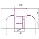 Заказать Отражатель с эксцентриком шампань Сунержа 020-1508-0000 в магазине сантехники Santeh-Crystal.ru