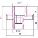 Приобрести Отражатель с эксцентриком золотой Сунержа Tube 03-1507-0000 в магазине сантехники Santeh-Crystal.ru