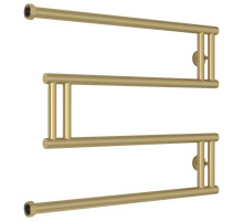 Полотенцесушитель водяной 500x650 шампань матовая Сунержа High-Tech+ model "M" 022-4050-5065