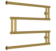 Полотенцесушитель водяной 500x650 золотой матовый Сунержа High-Tech+ model "M" 032-4050-5065