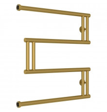 Полотенцесушитель водяной 600x600 золотой матовый Сунержа High-Tech+ model "M" 032-4050-6060