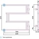 Купить Полотенцесушитель водяной 600x600 золотой матовый Сунержа High-Tech+ model M 032-4050-6060 в магазине сантехники Santeh-Crystal.ru