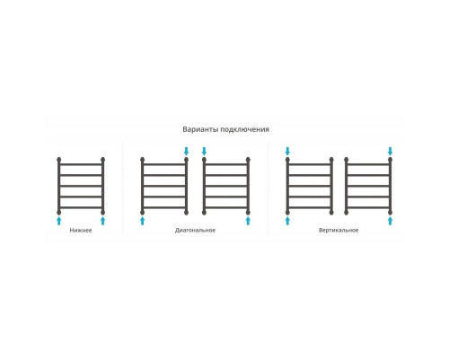 Купить Полотенцесушитель водяной 600х500 античное белое золото Сунержа Галант+ 10-0200-6050 в магазине сантехники Santeh-Crystal.ru