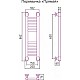 Купить Полотенцесушитель водяной 600х150 белый глянец Сунержа Богема+ 12-0220-6015 в магазине сантехники Santeh-Crystal.ru