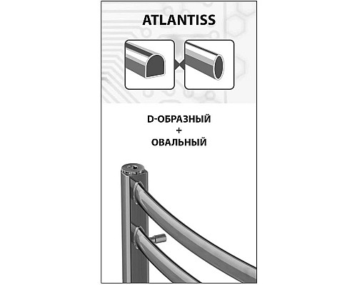 Приобрести Полотенцесушитель водяной 600х500 Lemark Atlantiss П7 LM32607R в магазине сантехники Santeh-Crystal.ru