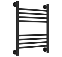 Полотенцесушитель водяной 500х400 перемычка выгнутая черный матовый Сунержа Богема+ 31-0221-5040