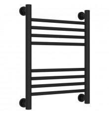 Полотенцесушитель водяной 500х400 перемычка выгнутая черный матовый Сунержа Богема+ 31-0221-5040