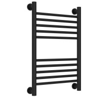 Полотенцесушитель водяной 600х400 перемычка выгнутая черный матовый Сунержа Богема+ 31-0221-6040