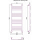 Купить Полотенцесушитель водяной 1000х400 перемычка выгнутая белый глянец Сунержа Богема+ 12-0221-1040 в магазине сантехники Santeh-Crystal.ru