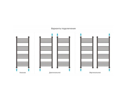 Купить Полотенцесушитель водяной 1000х400 перемычка выгнутая белый глянец Сунержа Богема+ 12-0221-1040 в магазине сантехники Santeh-Crystal.ru