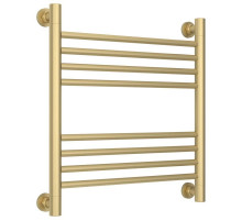 Полотенцесушитель водяной 500х500 перемычка выгнутая шампань матовая  Сунержа Богема+ 022-0221-5050