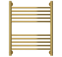 Полотенцесушитель водяной 600х500 перемычка выгнутая золотой Сунержа Богема+ 03-0221-6050
