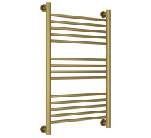 Полотенцесушитель водяной 800х500 перемычка выгнутая состаренная латунь Сунержа Богема+ 051-0221-8050