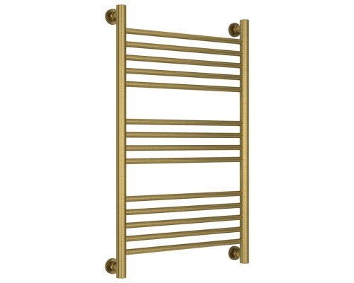 Купить Полотенцесушитель водяной 800х500 перемычка выгнутая состаренная латунь Сунержа Богема+ 051-0221-8050 в магазине сантехники Santeh-Crystal.ru