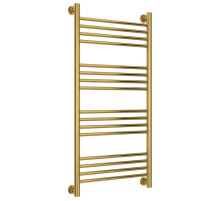 Полотенцесушитель водяной 1000х500 перемычка выгнутая золотой Сунержа Богема+ 03-0221-1050